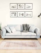 vidaXL Килим миещ се бежов 80x150 см