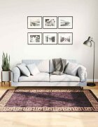 vidaXL Килим миещ се черно и златисто 120x180 см