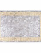 vidaXL Килим миещ се сив 160x230 см