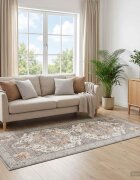 vidaXL Килим ORIZ Кафяво 80 x 200 cm 100% полиестер