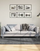 vidaXL Килим OVIEDO с къс косъм антрацит 140x200 см