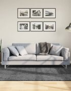 vidaXL Килим OVIEDO с къс косъм антрацит 160x230 см