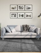 vidaXL Килим OVIEDO с къс косъм антрацит 200x200 см