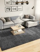 vidaXL Килим OVIEDO с къс косъм антрацит 240x340 см