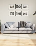 vidaXL Килим OVIEDO с къс косъм бежов 120x120 см