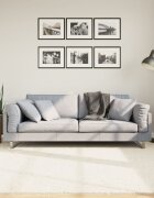 vidaXL Килим OVIEDO с къс косъм бежов 200x200 см
