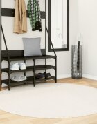 vidaXL Килим OVIEDO с къс косъм бежов Ø 160 см