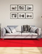 vidaXL Килим OVIEDO с къс косъм червен 140x200 см