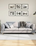 vidaXL Килим OVIEDO с къс косъм сив 140x200 см
