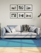 vidaXL Килим OVIEDO с къс косъм тюркоаз 160x230 см