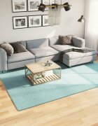 vidaXL Килим OVIEDO с къс косъм зелен 200x280 см