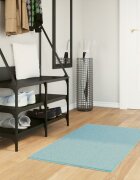 vidaXL Килим OVIEDO с къс косъм зелен 60x110 см