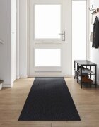 vidaXL Килим пътека Антрацит 80 x 500 cm текстил