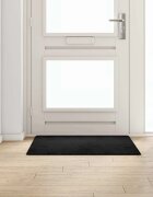 vidaXL Килим пътека Черно 100 x 100 cm 100% Полипропиленов Тапициран