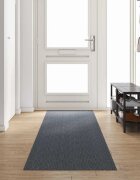 vidaXL Килим пътека Сив 80 x 400 см текстил