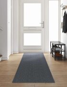 vidaXL Килим пътека Сив 80 x 500 cm текстил