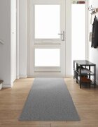 vidaXL Килим пътека Светлосиво 80 x 500 cm 100% Полипропилен