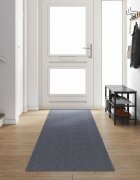 vidaXL Килим пътека Светлосиво 80 x 500 cm текстил