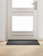 vidaXL Килим пътека Тъмен сив 100 x 100 cm 100% Полипропилен