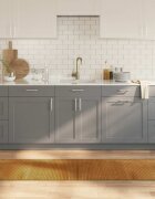vidaXL Килим правоъгълен кафяв 60x200 см бамбук