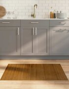 vidaXL Килим правоъгълен кафяв 70x100 см бамбук