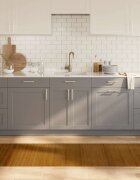 vidaXL Килим правоъгълен кафяв 70x400 см бамбук