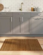 vidaXL Килим правоъгълен кафяв 80x100 см бамбук