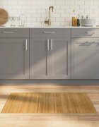 vidaXL Килим правоъгълен натурален 60x100 см бамбук