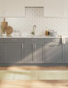 vidaXL Килим правоъгълен светъл натурален 60x400 см бамбук