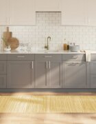 vidaXL Килим правоъгълен светъл натурален 80x500 см бамбук