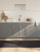 vidaXL Килим правоъгълен тъмнокафяв 80x200 см бамбук