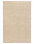 vidaXL Килим с къс косъм 160x230 см бежов