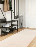 vidaXL Килим с среден косъм мек и подходящ за пране HUARTE Бежово