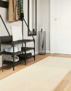 vidaXL Килим с среден косъм мек и подходящ за пране HUARTE Кремаво