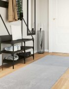 vidaXL Килим с среден косъм мек и подходящ за пране HUARTE Сиво