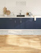 vidaXL Килим за кухня Бяло 300 x 60 см Кадифе