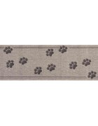 vidaXL Килим за кухня Сиви лапи 180 x 60 cm 100% Полиамид Пере се