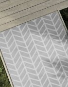 vidaXL Килим за открито ARAKIL сив 120x180 см PP