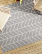 vidaXL Килим за открито ARAKIL сив 160x230 см PP