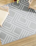 vidaXL Килим за открито ARAKIL сив 160x230 см PP