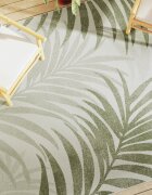 vidaXL Килим за открито и закрито къс косъм шарен 190x300 см