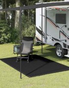 vidaXL Килим за палатка 200x300 см черен