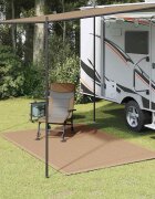 vidaXL Килим за палатка 250x200 см таупе