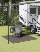 vidaXL Килим за палатка 250x250 см антрацит HDPE