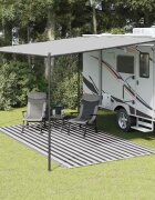 vidaXL Килим за палатка 250x350 см антрацит и бяло