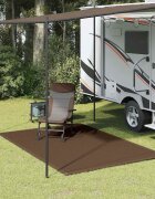 vidaXL Килим за палатка 250x350 см кафяв