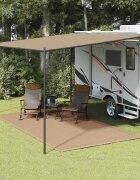 vidaXL Килим за палатка 250x400 см таупе