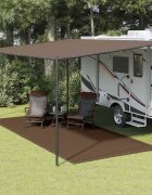 vidaXL Килим за палатка 250x550 см кафяв