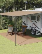 vidaXL Килим за палатка 250x550 см таупе