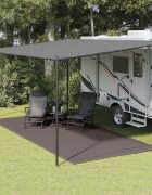 vidaXL Килим за палатка 300x400 см антрацит